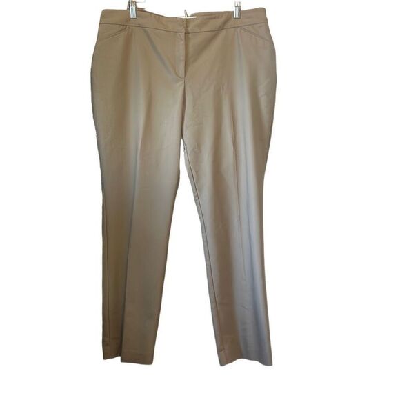 Chico's Women's Tan Regular Modern Dress Pants Career Trouser Size 3 - Picture 1 of 4